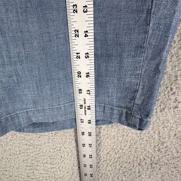 Gap Shorts Mens Size 30 Blue Essential Khaki 10" Flat Front Classic Preppy Beach - Picture 3 of 8